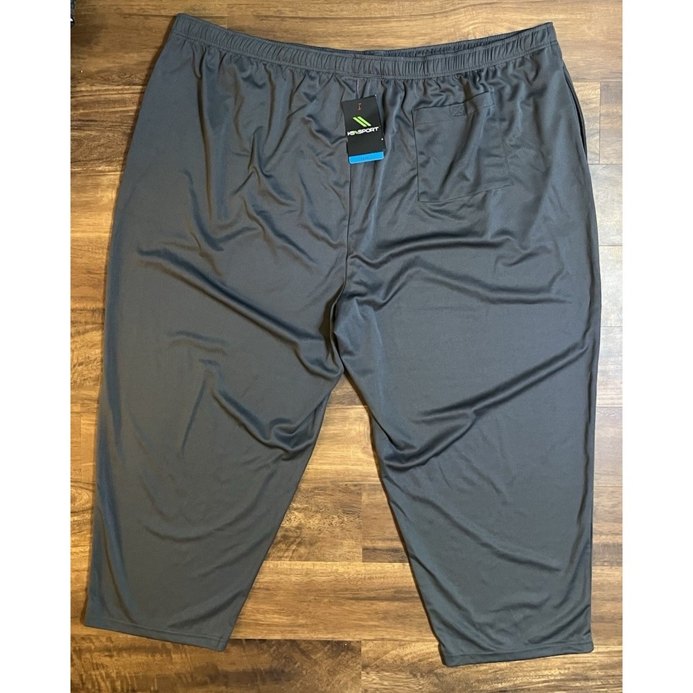 KS Sport Lightweight Performance Pants Mens 6XL BIG Gray Quick Dry Pockets